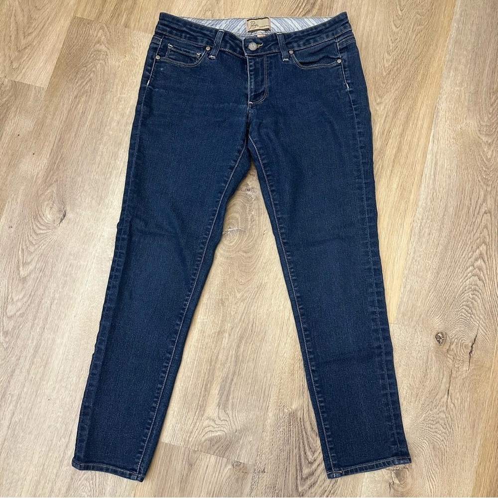 Paige Skyline Peg Bkue Skinny Jeans